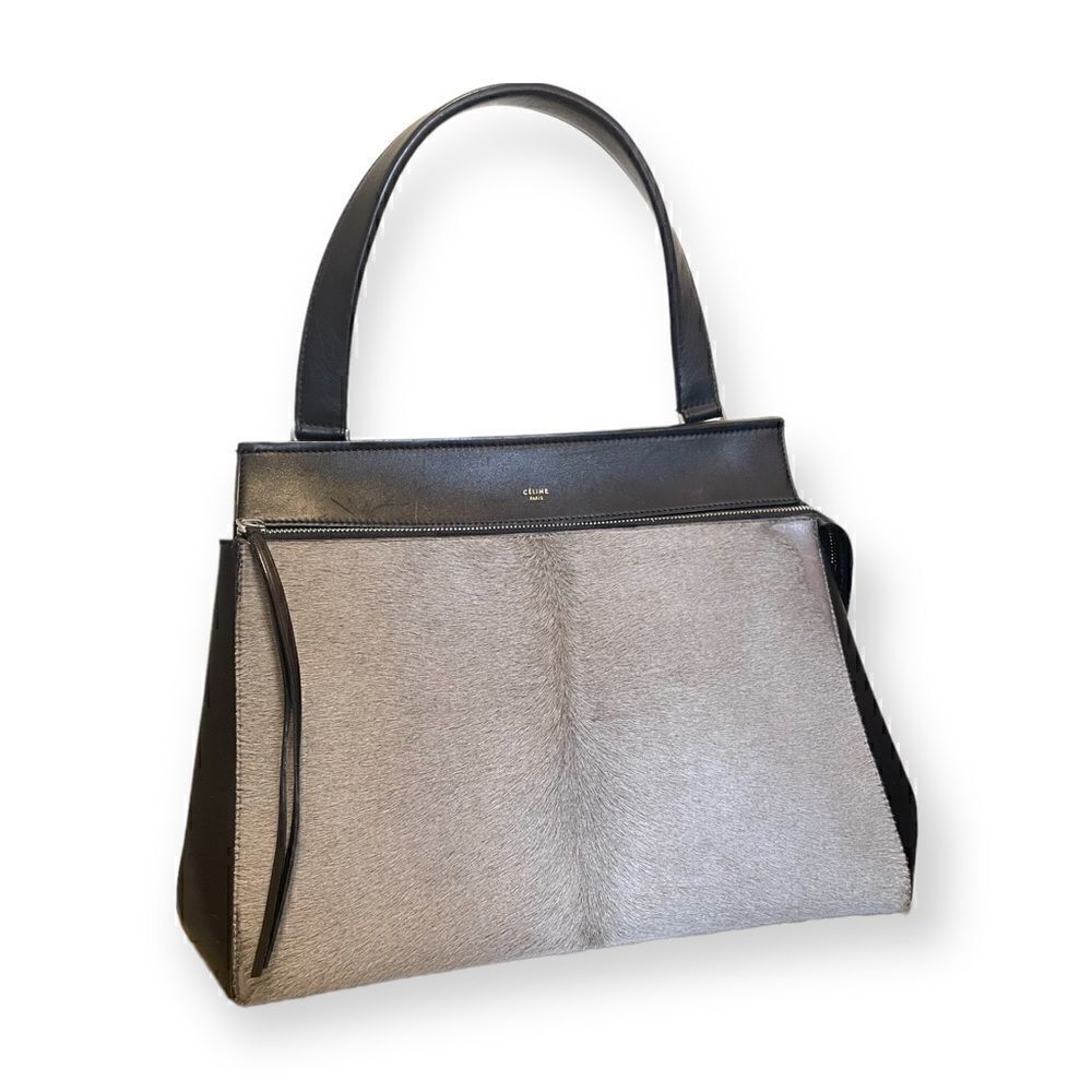 ❤️SOLD❤️CELINE Top Handle Medium Pony Hair Edge Bag